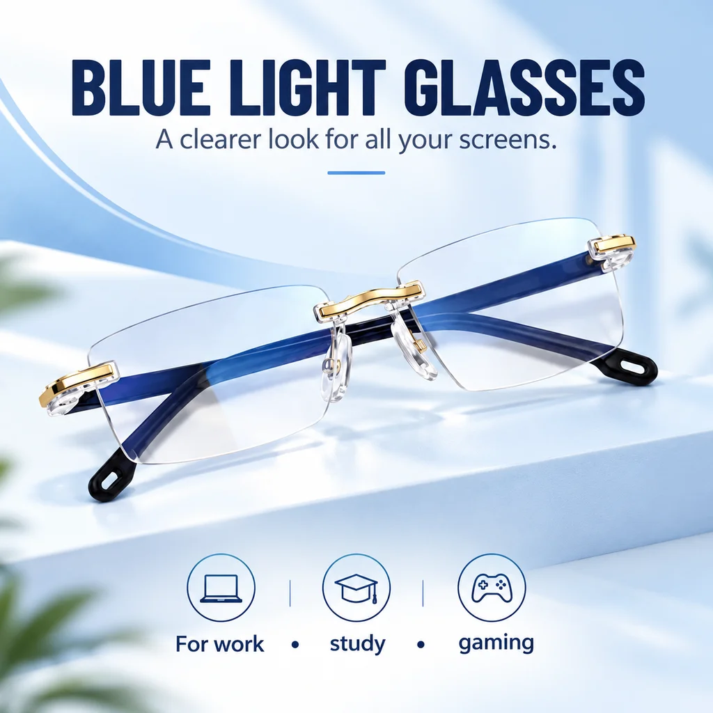 OptiClear: blue light glasses, a clearer look for all your screens
